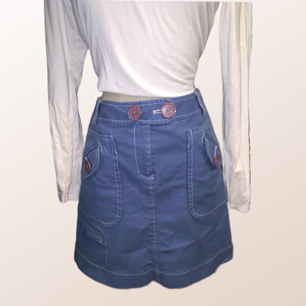Blue Y2K skirt